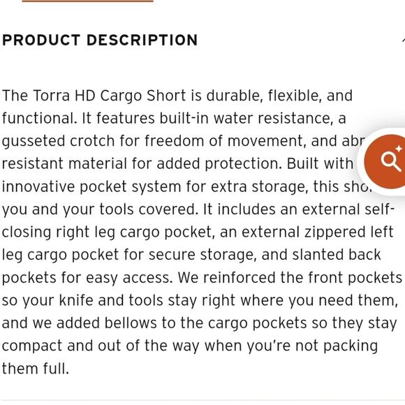 Men's Brown Cargo Shorts - Picture 6 of 6